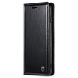 CASEME flipové puzdro pre Samsung Galaxy S10+ Plus, Waxy Textured, čierne