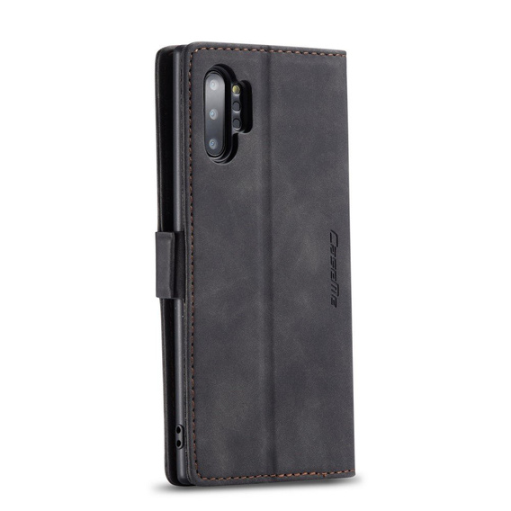 CASEME puzdro pre Samsung Galaxy Note 10 Plus/5G, Leather Wallet Case, čierne