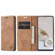 CASEME puzdro pre Samsung Galaxy S20 FE, Leather Wallet Case, hnedé