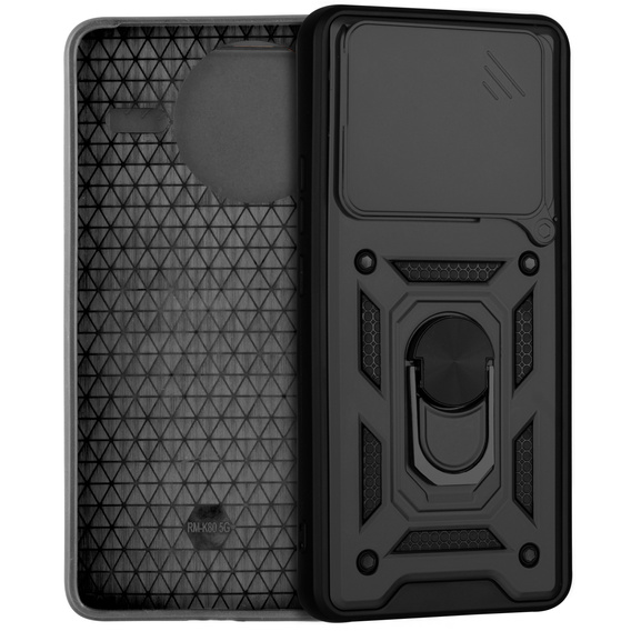 Obal na mobil pre Xiaomi Poco F7 Pro, CamShield Slide, čierne