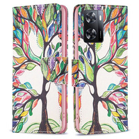 Klapkové puzdro pre OPPO A57 / A57s, Wallet, tree of life, biele