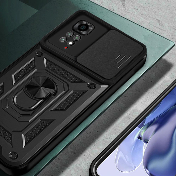 Obal na mobil pre Xiaomi Redmi Note 11, CamShield Slide, čierne