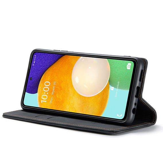 CASEME puzdro pre Samsung Galaxy A53 5G, Leather Wallet Case, čierne