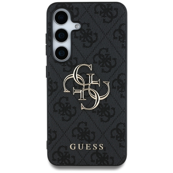GUESS Obal na mobil pre Samsung Galaxy S25, 4G Big Metal Logo, čierne