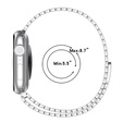 Oceľový náramok pre Apple Watch 1/2/3/4/5/6/7/8/SE/ULTRA 42/44/45/49 MM - strieborný
