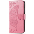 Klapkové puzdro pre Xiaomi Poco F5 Pro, Butterfly, ružové