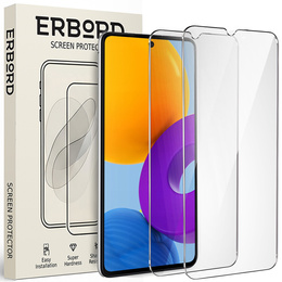 2x tvrdené sklo pre Samsung Galaxy M52, ERBORD 9H Hard Glass na displeji