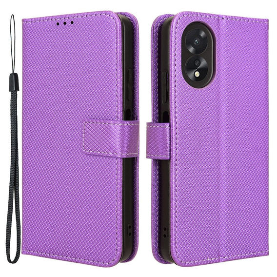 Klapkové puzdro pre Oppo A38 4G / Oppo A18 4G, Wallet Smart Magnet, fialové