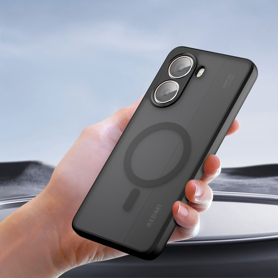 Puzdro pre Xiaomi Poco X7 Pro 5G, pre MagSafe, ERBORD Matt Case, čierny
