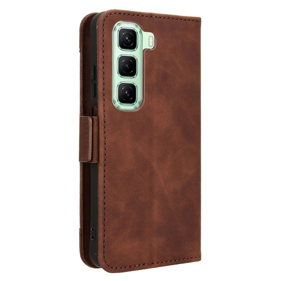 Klapkové puzdro pre Infinix Hot 50 4G, Card Slot, hnedé