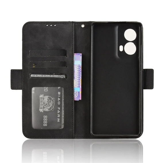 Klapkové puzdro pre Motorola Moto G85, Card Slot, čierne