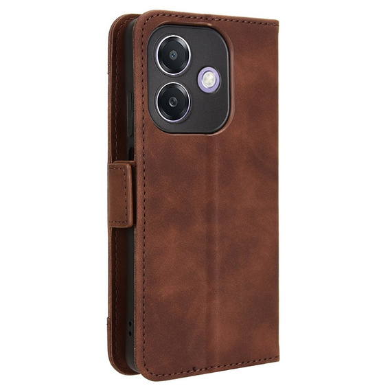 Klapkové puzdro pre Oppo A40 / Oppo A40m, Card Slot, hnedé
