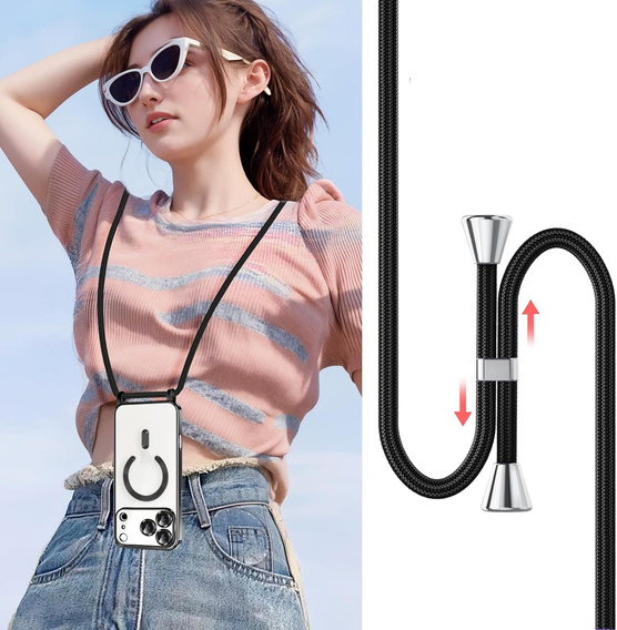 Puzdro Electro MagSafe so šnúrkou pre iPhone 17 Pro Max