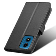Klapkové puzdro pre Motorola Moto G24 / G24 Power / G04, Wallet Smart Magnet, čierne