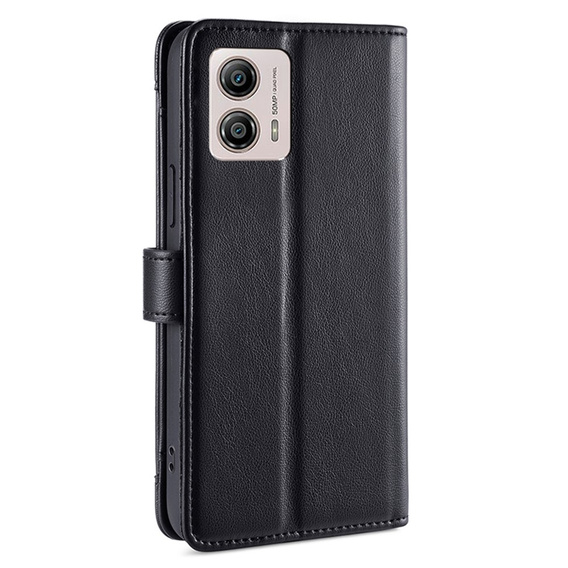 Klapkové puzdro pre Motorola Moto G53 5G/ G23 4G/ G13 4G, Wallet Zipper Pocket, čierne