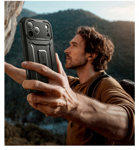 Puzdro Supcase pre iPhone 17 Pro Max, Unicorn Beetle Pro, čierne