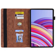 Puzdro pre Xiaomi Redmi Pad Pro / Xiaomi Poco Pad, Classic, s priestorom pre stylus, hnedé