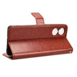 Klapkové puzdro pre TCL 40 NxtPaper, Crazy Horse Wallet, hnedé