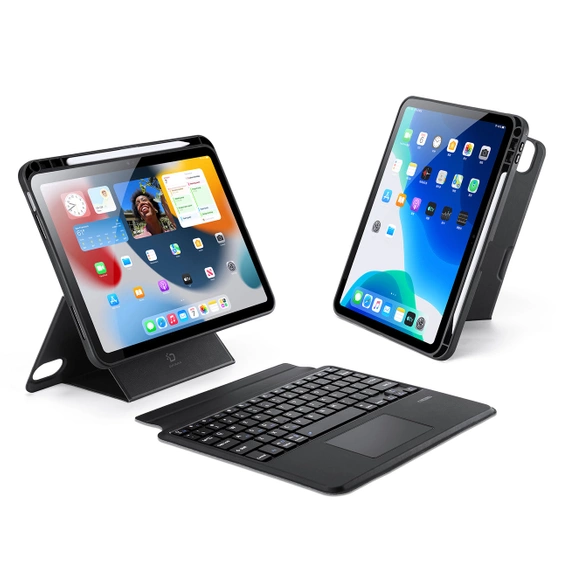 Puzdro + klávesnica iPad Pro 12.9 2021 / 2020, Dux Ducis Magnetic Keyboard, čierne