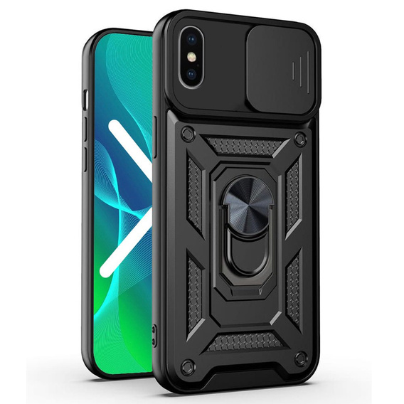 Obal na mobil pre iPhone XS MAX, CamShield Slide, čierne