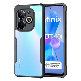 Obal na mobil pre Infinix Hot 40i, AntiDrop Hybrid, čierne