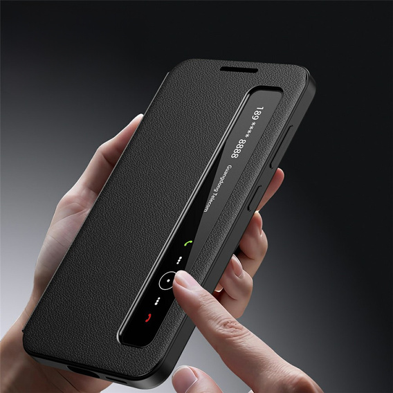 Kožené puzdro Smart View Window pre Samsung Galaxy S25 FE