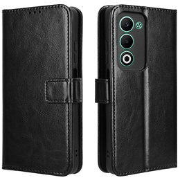 Klapkové puzdro pre Oppo A5 5G / A5m, Crazy Horse Wallet, čierne