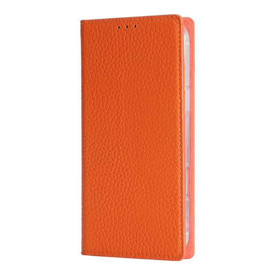 Puzdro Litchi Skin Grain flip pre iPhone 17 Pro