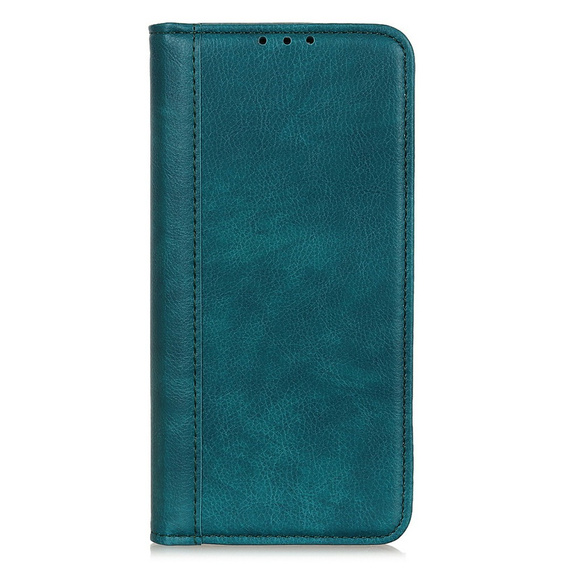 Obal na mobil pre Samsung Galaxy A56, Wallet Litchi Leather, zelený