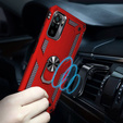 Pancierované obal na mobil pre Xiaomi Redmi Note 10 / 10S, Nox Case Ring, červené