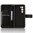 Klapkové puzdro pre Oppo Reno 12, Crazy Horse Wallet, čierne