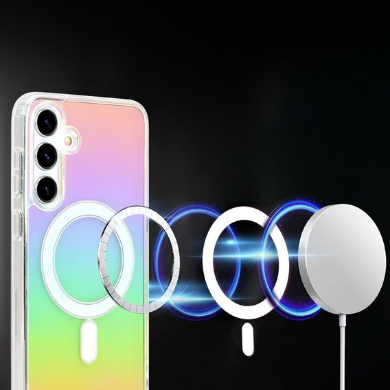 Puzdro pre Samsung Galaxy A16, Fusion Hybrid, pre MagSafe, viacfarebné + sklo na displej