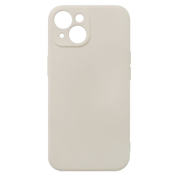 Obal na mobil pre iPhone 15 Plus, Silicone Lite, béžové