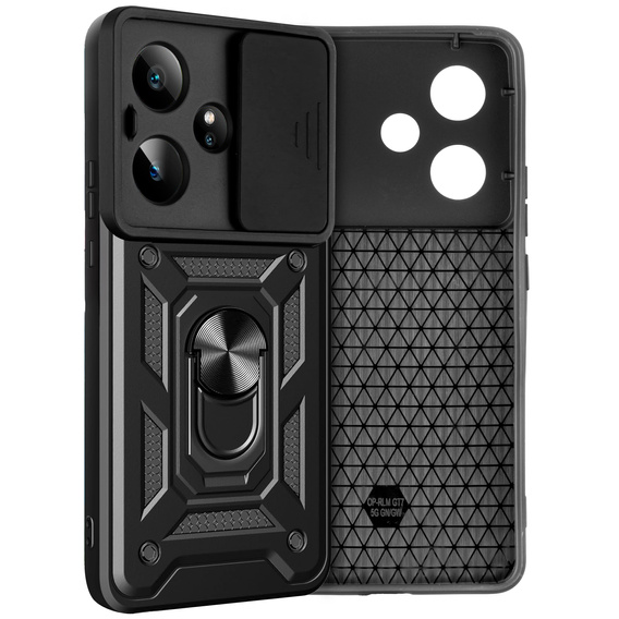 Obal na mobil pre Realme GT 7 / 7T, CamShield Slide, čierne