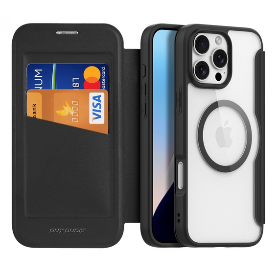 Dux Ducis Obal na mobil pre iPhone 16 Pro Max, Skin X Pro, MagSafe, čierne