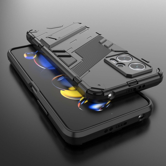 Puzdro pre Xiaomi Poco X4 GT 5G, Military kickstand, čierne