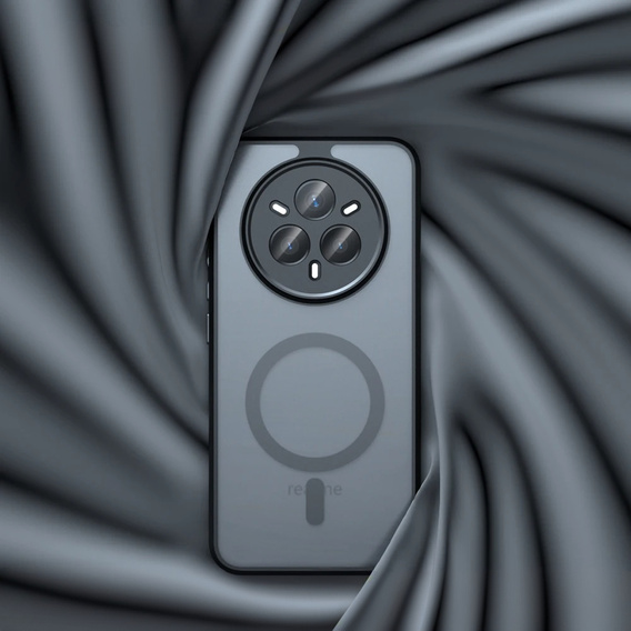 Puzdro pre Realme 14 Pro+ 5G, pre MagSafe, ERBORD Matt Case, čierny