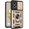 Obal na mobil pre Motorola Moto G73 5G, CamShield Slide, zlaté