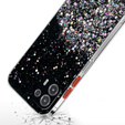 Obal na mobil pre Motorola Edge 20 Lite, Glittery, čierne