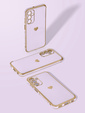 Puzdro pre Samsung Galaxy A26, Electro heart, fialové + sklo 9H