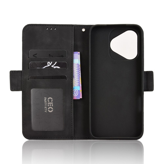 Klapkové puzdro pre Honor 400 Lite, Card Slot, čierne