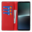 Klapkové puzdro pre Sony Xperia 1 V, Litchi Skin Grain, čierne