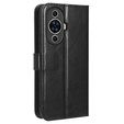 Klapkové puzdro pre Huawei Nova 11 Pro, Crazy Horse Wallet, čierne