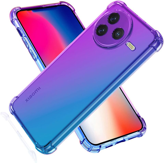 Puzdro pre Xiaomi Poco F7 Pro, Gradient Dropproof, Fialová / modrá