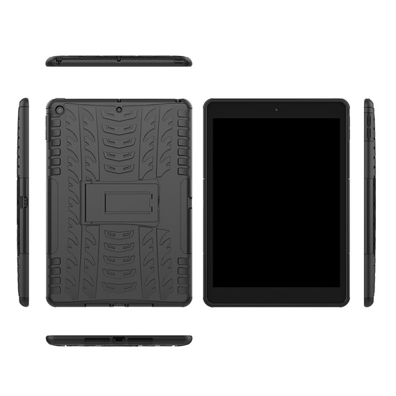 Puzdro pre iPad 10.2 2021 / 2020 / 2019, Tire Armor, čierne