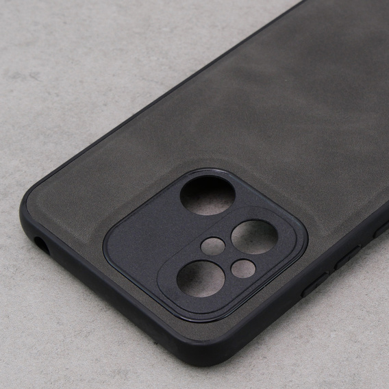 Obal na mobil pre Xiaomi Redmi 12C, ERBORD Business, s držiakom do auta, sivé