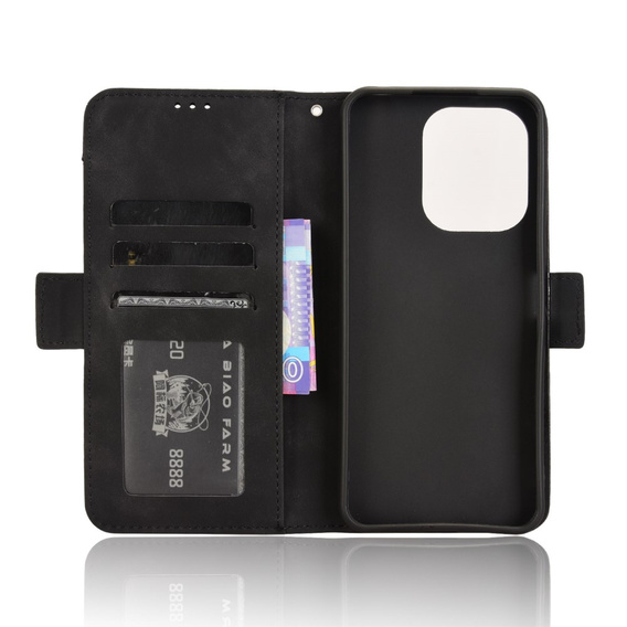Klapkové puzdro pre Xiaomi Redmi 13, Card Slot, čierne