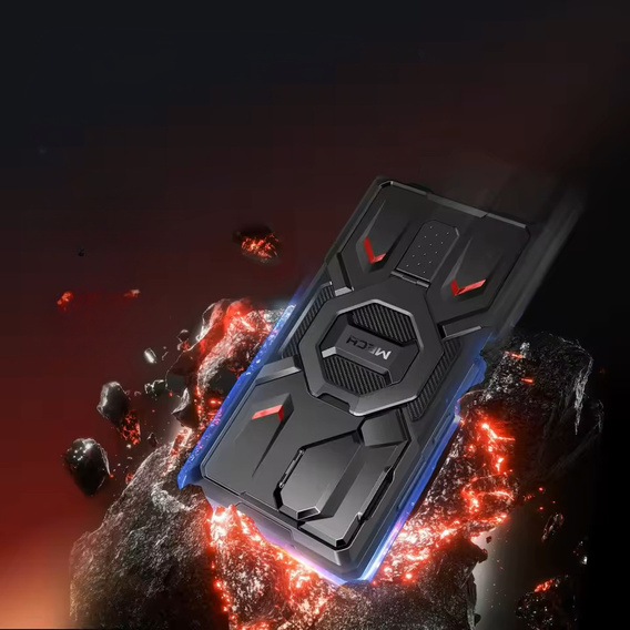 Puzdro pre Samsung Galaxy S25 Ultra, Tongate MECH MagSafe Series, čierne + 9H tvrdené sklo