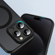 Puzdro pre iPhone 16 Pro Max, pre MagSafe, ERBORD Matt Case, čierny + sklo na displej