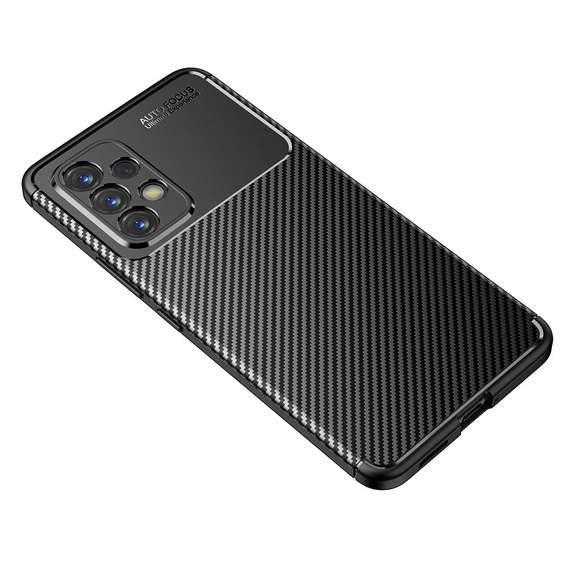 Obal na mobil pre Samsung Galaxy A53 5G, Carbon Gel, čierne